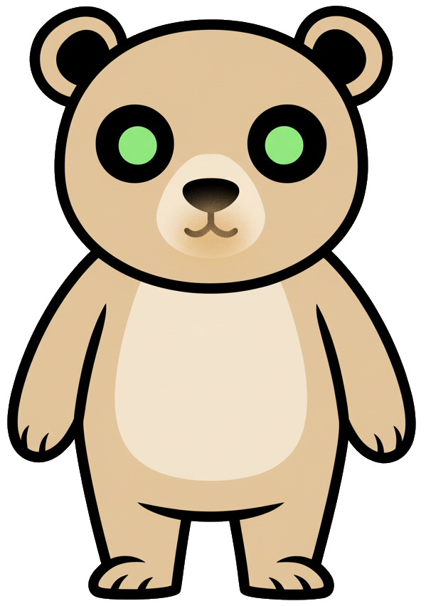 Cocaine Bear sprite silhouette